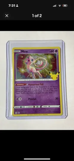 Mew 11/25 - Celebrations 25th Anniversary - NM Holo Rare - Pokemon TCG - Image 1