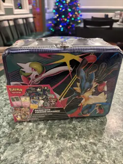 2025 POKEMON TCG COLLECTOR TREASURE CHEST LUNCH BOX TIN NEW/SEALED - Image 1