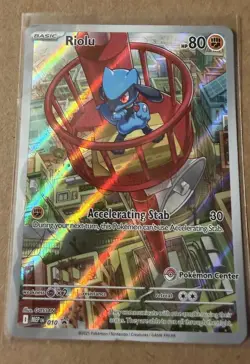 Pokemon TCG Riolu Illustration Rare Pokemon center promo - Image 1
