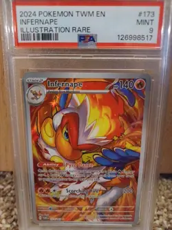 2024 Pokemon SV Twilight Masquerade TWM EN Infernape #173/167 PSA 9 MINT - Image 4
