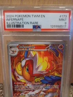 2024 Pokemon SV Twilight Masquerade TWM EN Infernape #173/167 PSA 9 MINT - Image 5