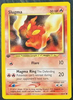 Pokemon TCG | Slugma 53/64 | Neo Revelation 1st Edition | NM - Image 1