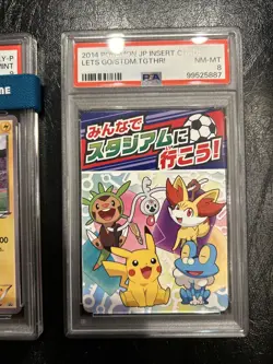 POKEMON JPN XY PROMO J-LEAGUE SOCCER-1ST 2nd PRINT PITCH'S PIKACHU-HOLO PSA 9 - Image 3