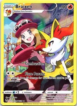 Pokemon tcg SWSH12: Silver Tempest Trainer Gallery #TG01/TG30 Braixen - Image 1