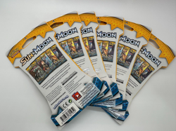 6 Sleeved Pokemon TCG Sun and Moon Base Booster Packs - Sealed - Image 3