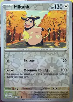 Miltank Reverse Holo - 081/131 - Prismatic Evolutions Pokemon 2025 - Image 1
