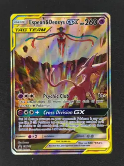 Espeon Deoxys GX SM240 Pokemon Sun Moon Promo 2020 LP 🔥🔥🔥 - Image 1