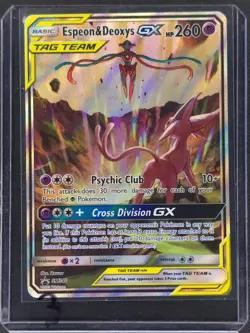 Espeon Deoxys GX SM240 Pokemon Sun Moon Promo 2020 LP 🔥🔥🔥 - Image 3