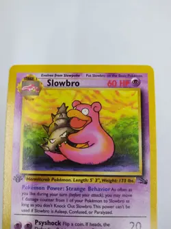 MINT 1st Edition Slowbro 43/62 Pokemon TCG WOTC Base Set Fossil Uncommon - Image 2