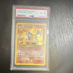 Pokemon 1999 Charizard Base Set Holo Rare 4/102 PSA 8 English TCG - Image 1