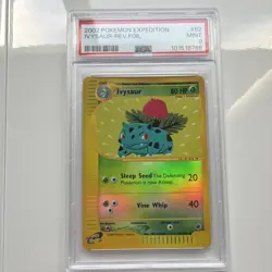 Pokemon 2002 Expedition Base Set Ivysaur Reverse Holo PSA 9 #82/165 - Image 1