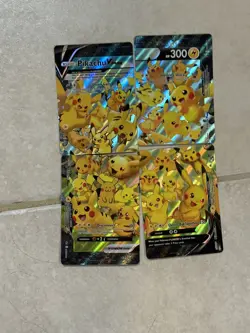 (4) Lot 2021 Pokemon SWSH Pikachu V-Union BSP Promo #SWSH139-SWSH142 AUCTION 9 - Image 1