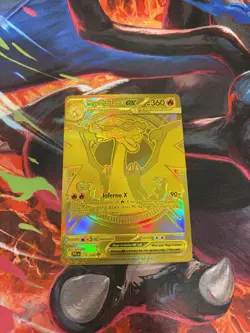 Pokemon TCG Mega Charizard X EX 130/094 GOLD - Image 1