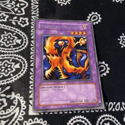 Yu-Gi-Oh! Darkfire Dragon LOB-EN019 Rare Lp - Image 1