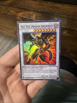 Yugioh Hot Red Dragon Archfiend HSRD-EN040 Super Rare 1st Ed NM - Image 1