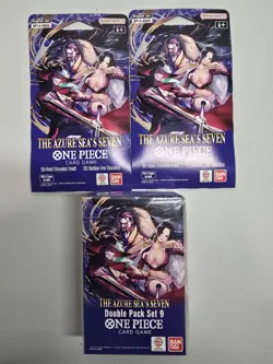 One Piece OP14 The Azure Sea's Seven Lot (1 Double Pack And 2 Booster Packs) - Image 1