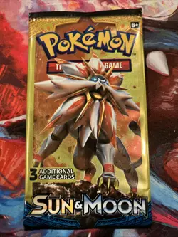Pokemon Sun and Moon Base Set 3 Card Mini Booster Pack Sealed pack art set - Image 3