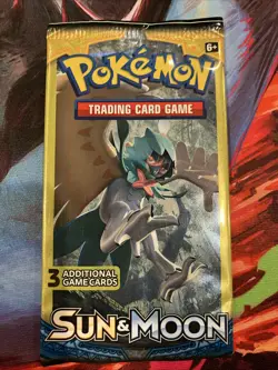 Pokemon Sun and Moon Base Set 3 Card Mini Booster Pack Sealed pack art set - Image 5