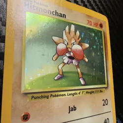 L P Hitmonchan Base Set #007/102 Holo Holo Rare Pokemon Card GREAT CONDITION - Image 3