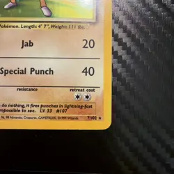 L P Hitmonchan Base Set #007/102 Holo Holo Rare Pokemon Card GREAT CONDITION - Image 5