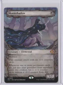MOONSHADOW - MTG Lorwyn Eclipsed - EXTENDED ART Mythic Creature - Elemental Card - Image 1