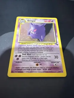 Pokemon TCG Gengar Fossil Holo Card 5/62 Unlimited Rare Vintage WOTC - Image 3