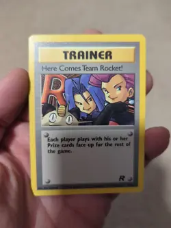 Pokemon Card Here Comes Team Rocket 71/82 Team Rocket Trainer Rare LP - Image 1