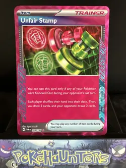 Pokemon Card Unfair Stamp 165/167 Ace Spec Twilight Masquerade Near Mint - Image 1