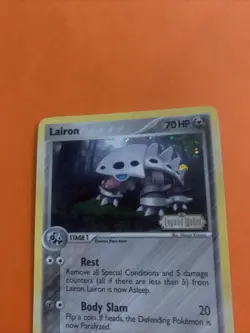 Lairon 38/92 EX Legend Maker Stamped Reverse Holo Pokemon Card - Image 3