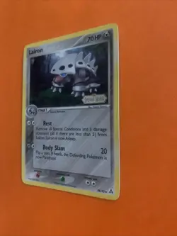 Lairon 38/92 EX Legend Maker Stamped Reverse Holo Pokemon Card - Image 5