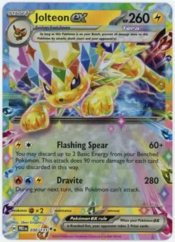 Jolteon EX Prizmatic Evolutions 2025 #030/131 Pokemon Card - Image 1