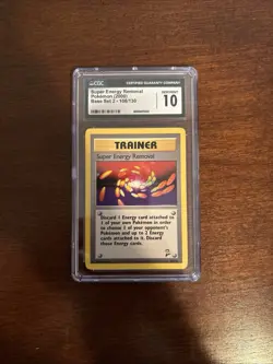 CGC 10 GEM MINT Super Energy Removal 79/102 Base Set 1999-2000 Pokemon Card 079 - Image 1