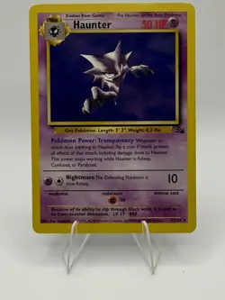 Haunter 21/62 Fossil Set Pokemon Card (1999) - Vintage WOTC Non holo - Image 1