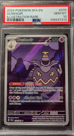 PSA 10 Dusknoir 070/064 Illustration Rare - Shrouded Fable SFA - Pokemon Card - Image 1
