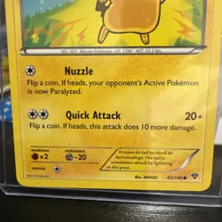 2014 XY Pikachu Basic Card #42/146 Pokemon TCG Card Common - Image 3