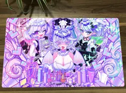 WVICM Girl Playmat Labrynth of the Silver Castle TCG CCG Play Pad Card Game Mat - Image 1