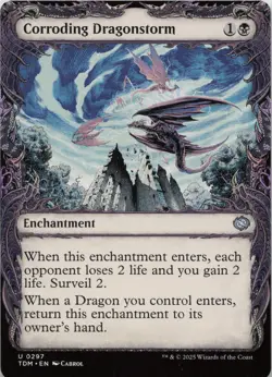 Corroding Dragonstorm (Showcase) U Tarkir: Dragonstorm 297 LP-NM - Image 1