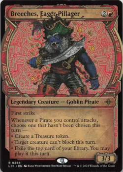 Breeches, Eager Pillager (Showcase) R The Lost Caverns of Ixalan 294 NM MTG - Image 1