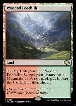 MTG WOODED FOOTHILLS ENG MODERN HORIZONS 3 NEAR MINT - Image 1