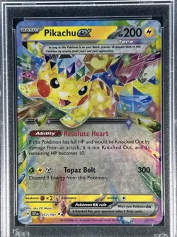 2024 Pokemon Surging Sparks ** PIKACHU ex ** #57 💎 PSA 10 💎 - Image 2