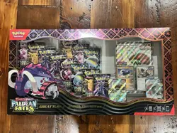 Pokemon TCG Paldean Fates Great Tusk Iron Threads Ex Premium Collection Box - Image 1