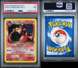 Pokemon Dark Charizard Team Rocket Holo Rare 4/82 PSA 7 English WOTC SWIRL NM - Image 3