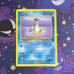 Lapras 25/62 Fossil Unlimited Rare Non-Holo Pokemon TCG 1999 LP - Image 1