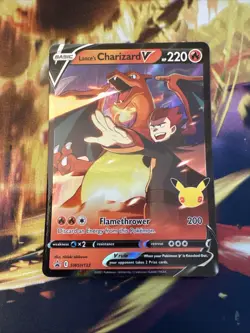 Lance's Charizard V SWSH133 Celebrations Black Star Promo Pokemon TCG NM - Image 1