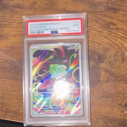 Pokemon Bulbasaur Enhanced BSTR Box Topper PSA 9 Illustration Rare Holo 133/132 - Image 2