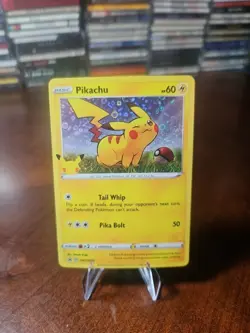Pokemon TCG General Mills 25th Anniversary Pikachu #SWSH039 Black Star Promo LP - Image 1