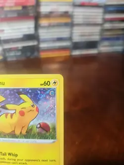 Pokemon TCG General Mills 25th Anniversary Pikachu #SWSH039 Black Star Promo LP - Image 3