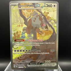 Pokemon Bloodmoon Ursaluna ex SV06 Twilight Masquerade 216/167 SIR Rare HP260 - Image 1