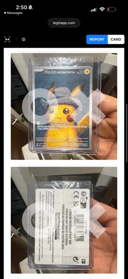 2023 POKEMON PROMO 085 PIKACHU X VAN GOGH GREY FELT HAT SEALED READ DESCRIPTION! - Image 4