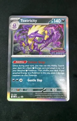 Pokemon TCG Toxtricity 017 Me: Mega Evolution Promo Holo Prerelease English - Image 1